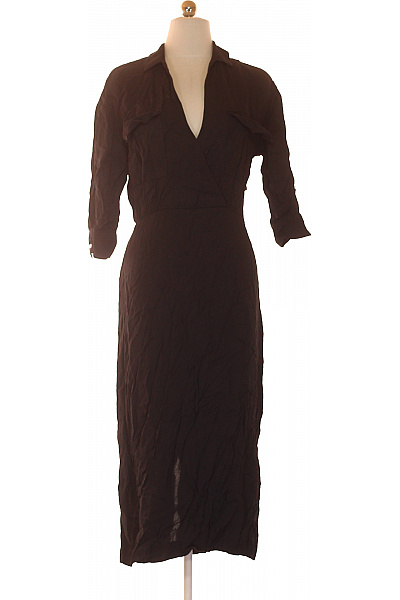 s.OLIVER dámské šaty košilové zavinovací midi černé Velikost 34 | s.OLIVER | obrázek 2