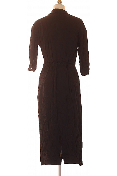 s.OLIVER dámské šaty košilové zavinovací midi černé Velikost 34 | s.OLIVER | obrázek 3