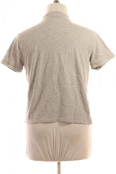 Pánské Tričko s Límečkem Šedé Eight2Nine Vel. L