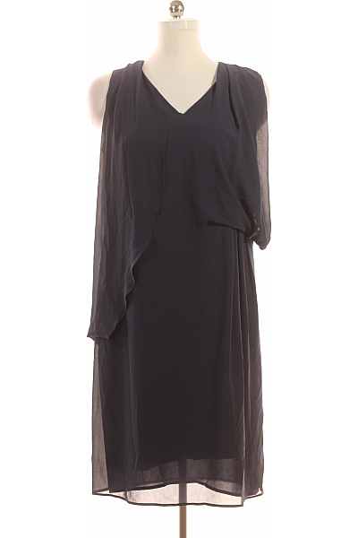 COMMA Společenské  Šaty Modré Second Hand Vel. 40