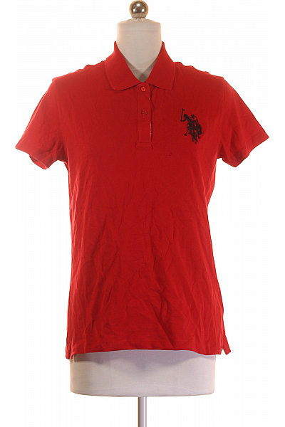Dámské Polo Tričko Červené U.S.POLO ASSN. Second hand Vel. M