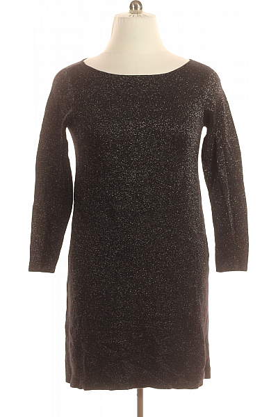 Tričkové  Šaty Černé HALLHUBER Vel. L