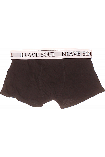 BRAVE SOUL Pánské Spodní Prádlo Bavlněné Černé