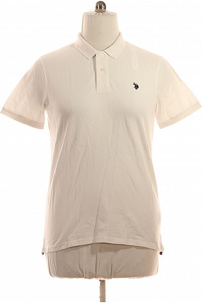 U.S.POLO ASSN. Pánské Tričko S Límečkem Bílé Vel. XL