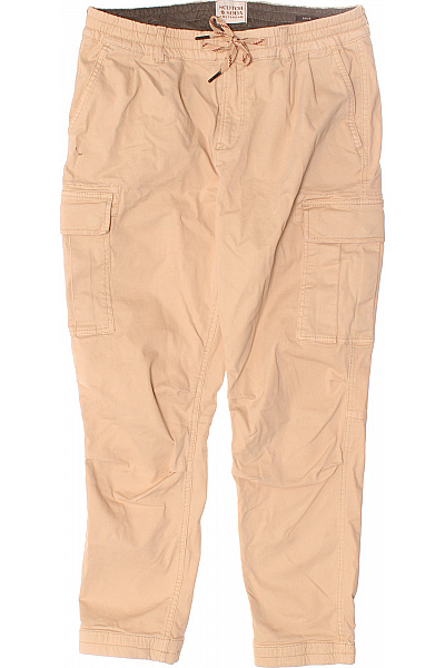 Pánské Kalhoty Kapsáče Hnědé Scotch & Soda Vel. 31/32