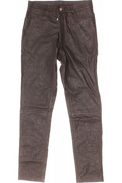 CIGNO NERO Pánské Kalhoty Kožené Černé Vel. 36