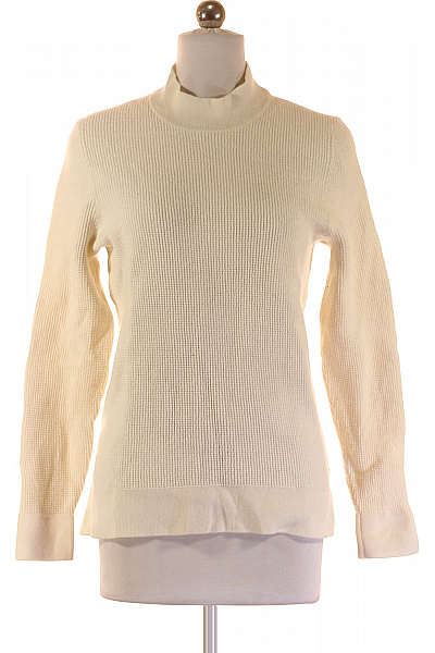 Dámský Svetr Vlněný Bílý Hugo Boss Vel. S