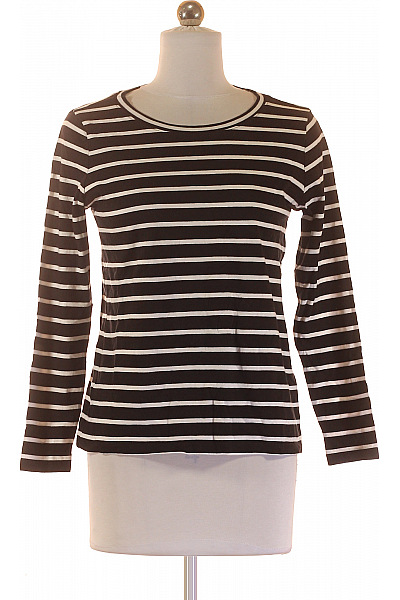 S.OLIVER Dámské Tričko S Potiskem Černobílé Vel. 34