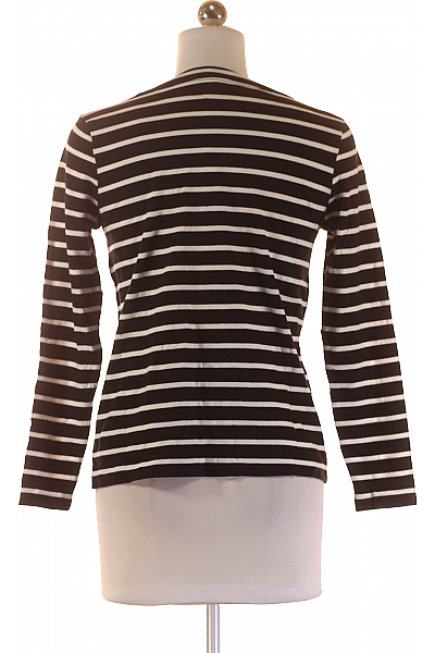 S.OLIVER Dámské Tričko s Potiskem Černobílé Vel. 34