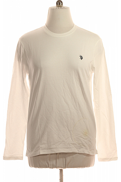 U.S.POLO ASSN. Pánské Tričko S Potiskem Bílé Vel. XL