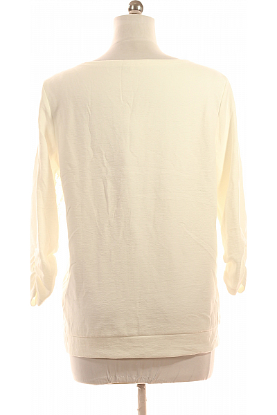  Halenka Jednobarevná Bílá TOM TAILOR Second hand Vel. L