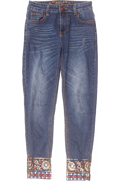DESIGUAL Dámské Džíny Modré Vel. 28