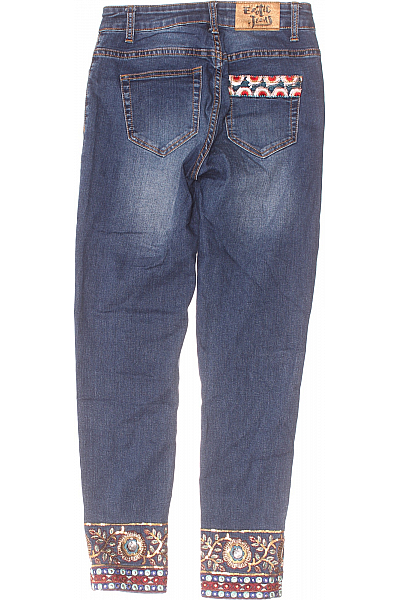 DESIGUAL Dámské Džíny Modré Vel. 28