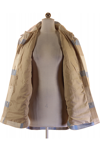 Krátký Dámský Kabát Barevný Second hand Vel. XS