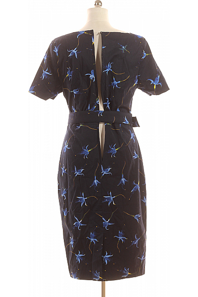  Šaty s Květinovým Potiskem Modré