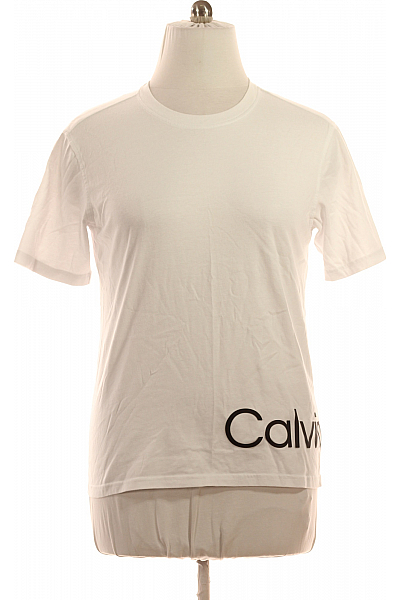 Jednoduché Dámské Tričko Bílé Calvin Klein Vel. L