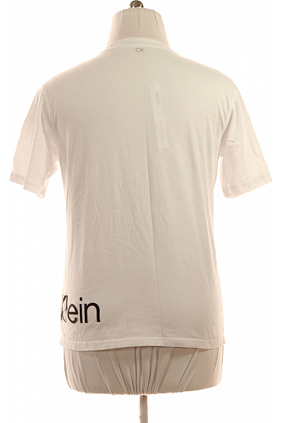 Jednoduché Dámské Tričko Bílé Calvin Klein Vel. L