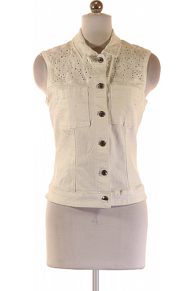 Kratká Dámská Vesta Bílá S.OLIVER