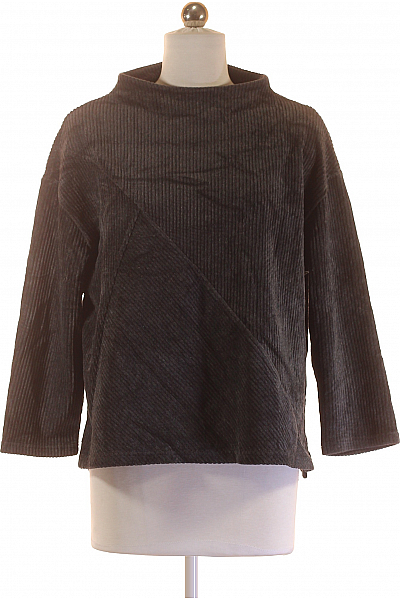  Halenka Pletená Šedá Second Hand Vel. 36