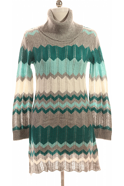 Gina  Šaty Pletené Barevné Vel. 40/42