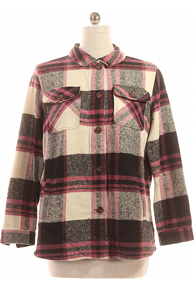 Krátký Dámský Kabát Barevný Vel. 40