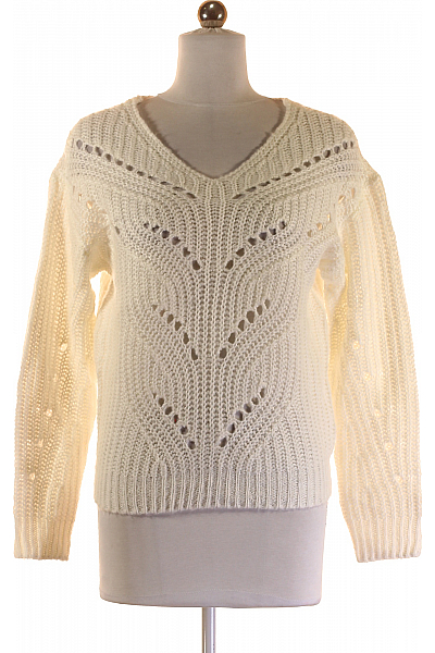 Dámský Pulovr Bílý Second Hand Vel. S