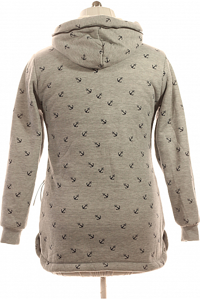 Dámská Mikina Rozepínací Šedá Vel. L