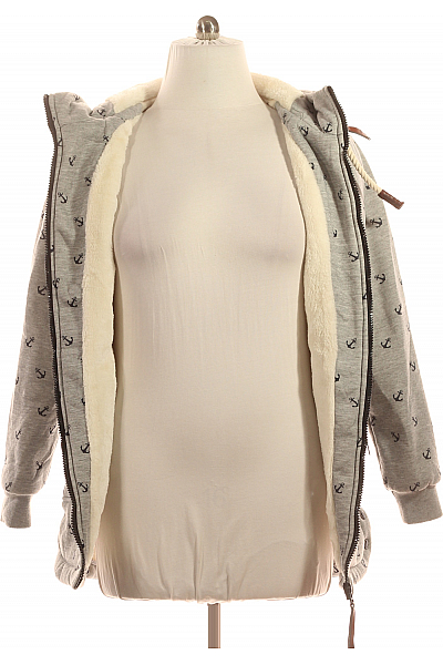 Dámská Mikina Rozepínací Šedá Vel. L