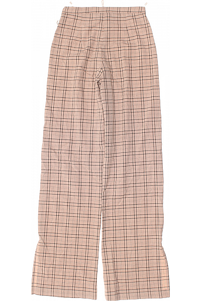 Bershka Dámské Kalhoty Rovné Béžové Second hand Vel. 32