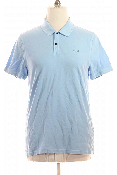 Hugo Boss Pánské Tričko S Límečkem Modré Vel. XXL