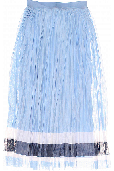 Dlouhá Maxi Sukně Polyesterová Modrá 