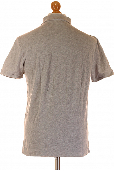 LACOSTE Pánské Tričko Šedé Second hand Vel. L