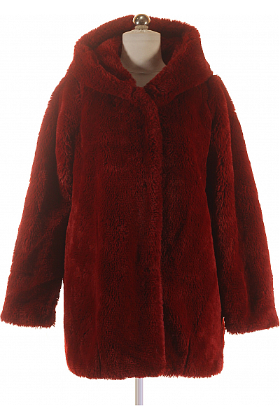 Dámský Kožich Vínový Vel. 34