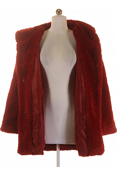 Dámský Kožich Vínový Vel. 34