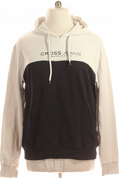 Pánská Mikina Bez Zapínání Modrá CROSS Second Hand Vel. XXL