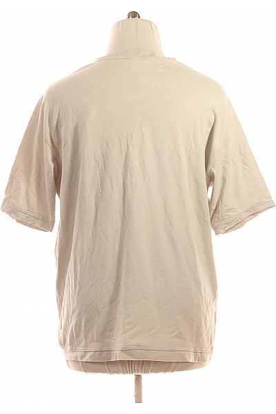 COTTON CANDY Jednoduché Pánské Tričko Šedé Second hand Vel. L