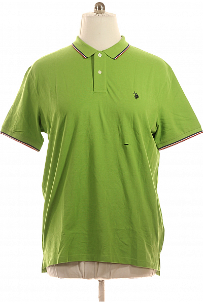 U.S.POLO ASSN. Pánské Tričko S Límečkem Zelené Vel. XXL