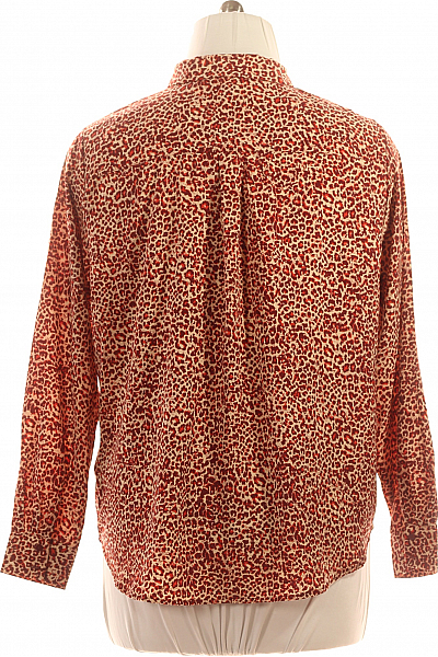 Vzorovaná Dámská Košile Červená Second hand Vel.  46