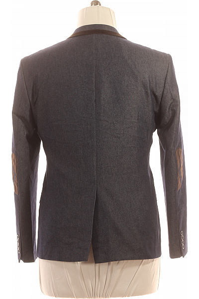 Pánské Sako Modré Second hand Vel. 52