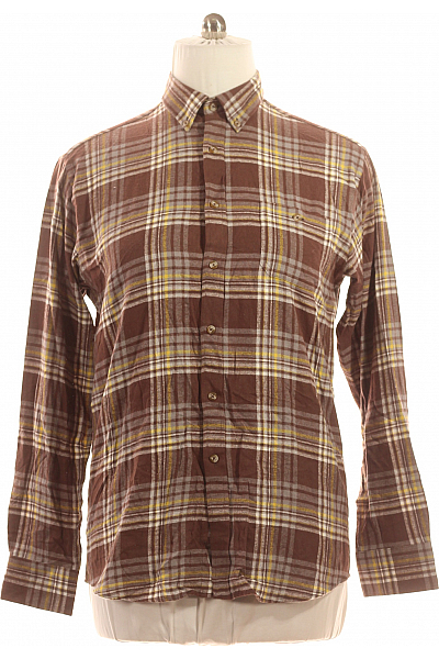 Pánská Košile Hnědá Vel. M