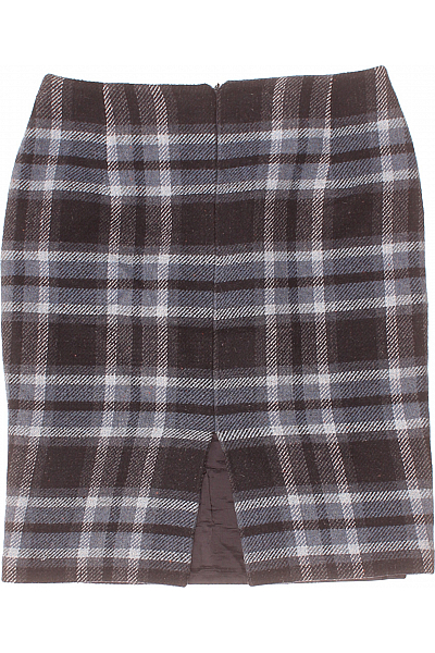 Kostkovaná  Sukně Modrá Vel. 36