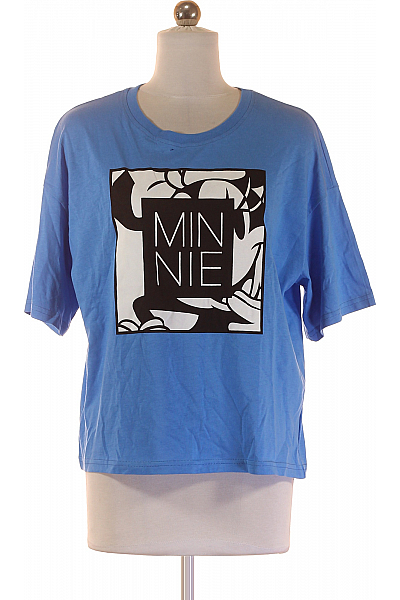 Dámské Tričko Modré DISNEY Second hand Vel. XS