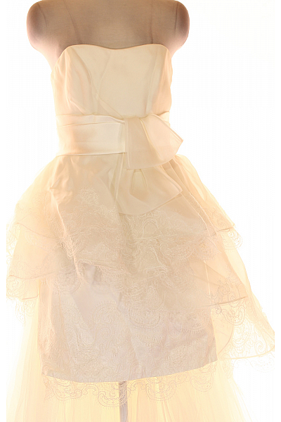 Svatební šaty  Šaty Hedvábné Bílé Second hand Vel. 44