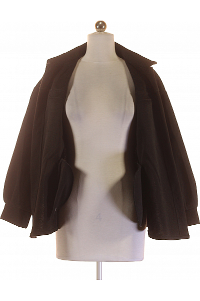 Krátký Dámský Kabát Černý Shein Second hand Vel. 36