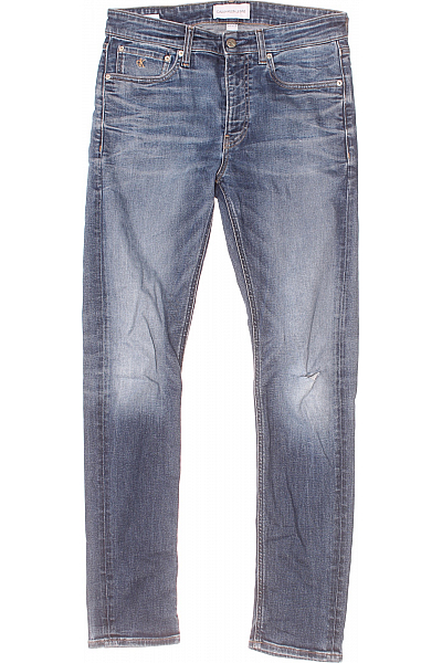 Roztrhané Pánské Džíny Modré Calvin Klein Vel. 31/32