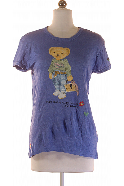 Marc O´Polo Dámské Tričko S Potiskem Lněné Modré Vel. XS