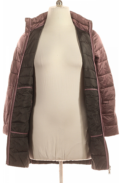 Prošívaná Dámská Bunda Vínová Esmara Second hand Vel. L