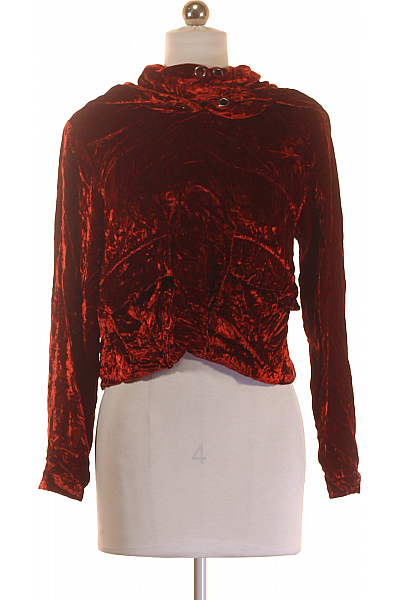 Dámská Mikina Bez Zapínání Vlněná Vínová Second hand