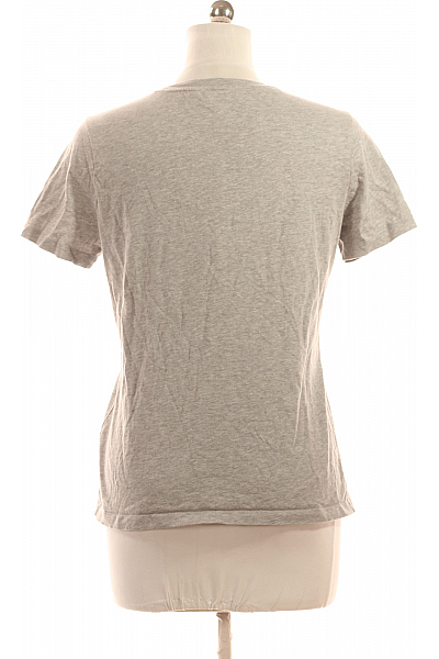 TOMMY HILFIGER Dámské Tričko s Potiskem Šedé Vel. L