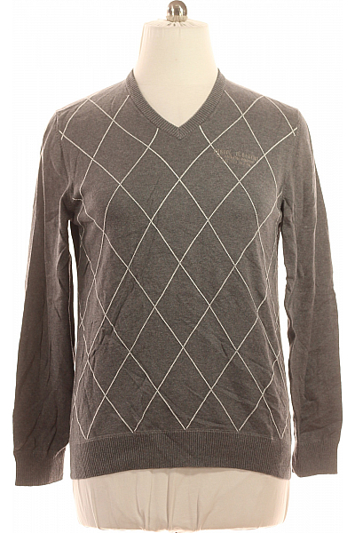 S.OLIVER Pánský Svetr Se Vzorem Šedý Second Hand